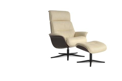 IMG Space 5300 leather recliner and ottoman at Recliner & Co Brisbane showroom.