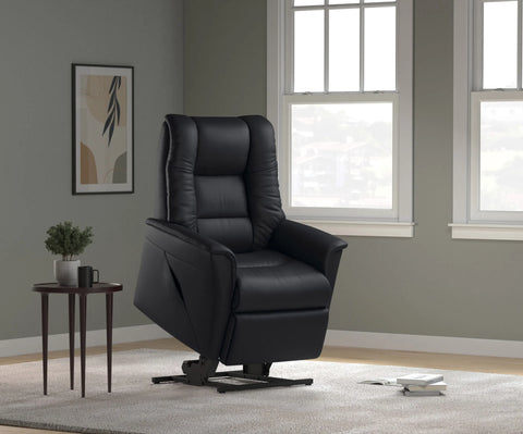 IMG Brando electric lift chair in leather - mobility and independence solutions at Recliner & Co Brisbane.