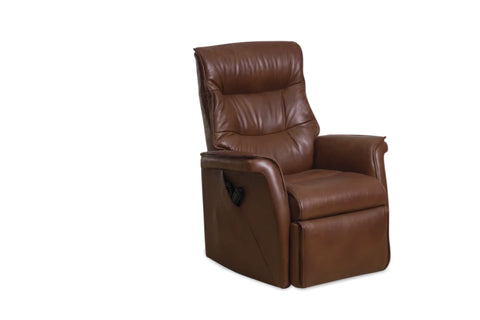 IMG Chelsea electric lift chair in soft leather - plush mobility seating at Recliner & Co Brisbane.