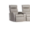 IMG Divani slimline leather motion sofa on display at Recliner & Co Brisbane - designer Scandinavian lounge suite.