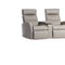 IMG Divani slimline leather motion sofa on display at Recliner & Co Brisbane - designer Scandinavian lounge suite.