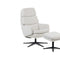 IMG Lyra compact leather recliner with timber arms at Recliner & Co Brisbane - ideal for small spaces.