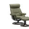 IMG Nordic 93 leather recliner with timber base on display at Recliner & Co Brisbane.