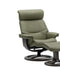 IMG Nordic 93 leather recliner with timber base on display at Recliner & Co Brisbane.