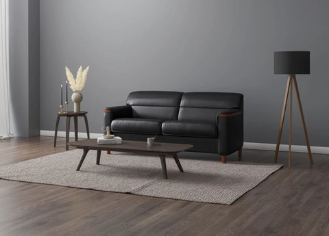 IMG Clayton modular leather motion sofa on display at Recliner & Co Brisbane showroom.