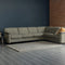 IMG Clayton modular leather motion sofa on display at Recliner & Co Brisbane showroom.