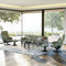 IMG Clayton modular leather motion sofa on display at Recliner & Co Brisbane showroom.