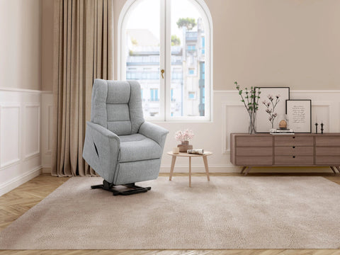 IMG Brando electric lift chair in leather - mobility and independence solutions at Recliner & Co Brisbane.