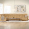 IMG Milan slimline leather motorised sofa on display at Recliner & Co Brisbane showroom.