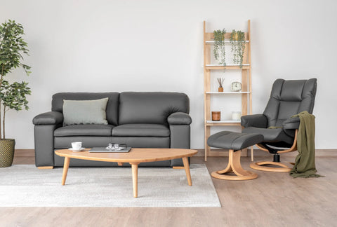 IMG Nordic 60 compact leather recliner at Recliner & Co Brisbane showroom.