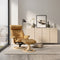 IMG Nordic 93 leather recliner with timber base on display at Recliner & Co Brisbane.