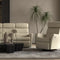 IMG Divani slimline leather motion sofa on display at Recliner & Co Brisbane - designer Scandinavian lounge suite.